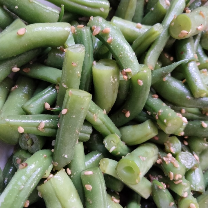 三度豆の胡麻和え